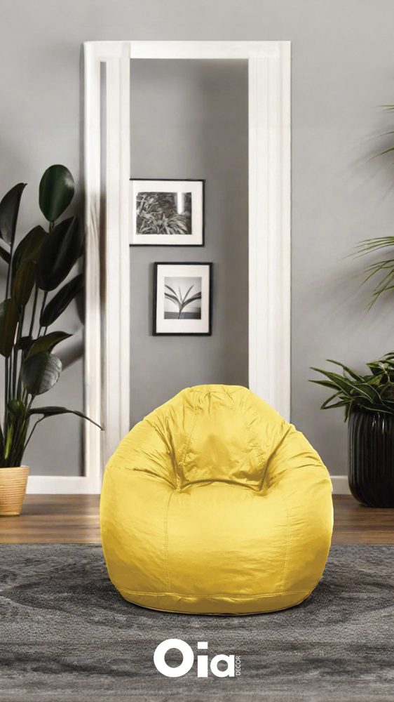Puff Oia Decor em ambiente aconchegante